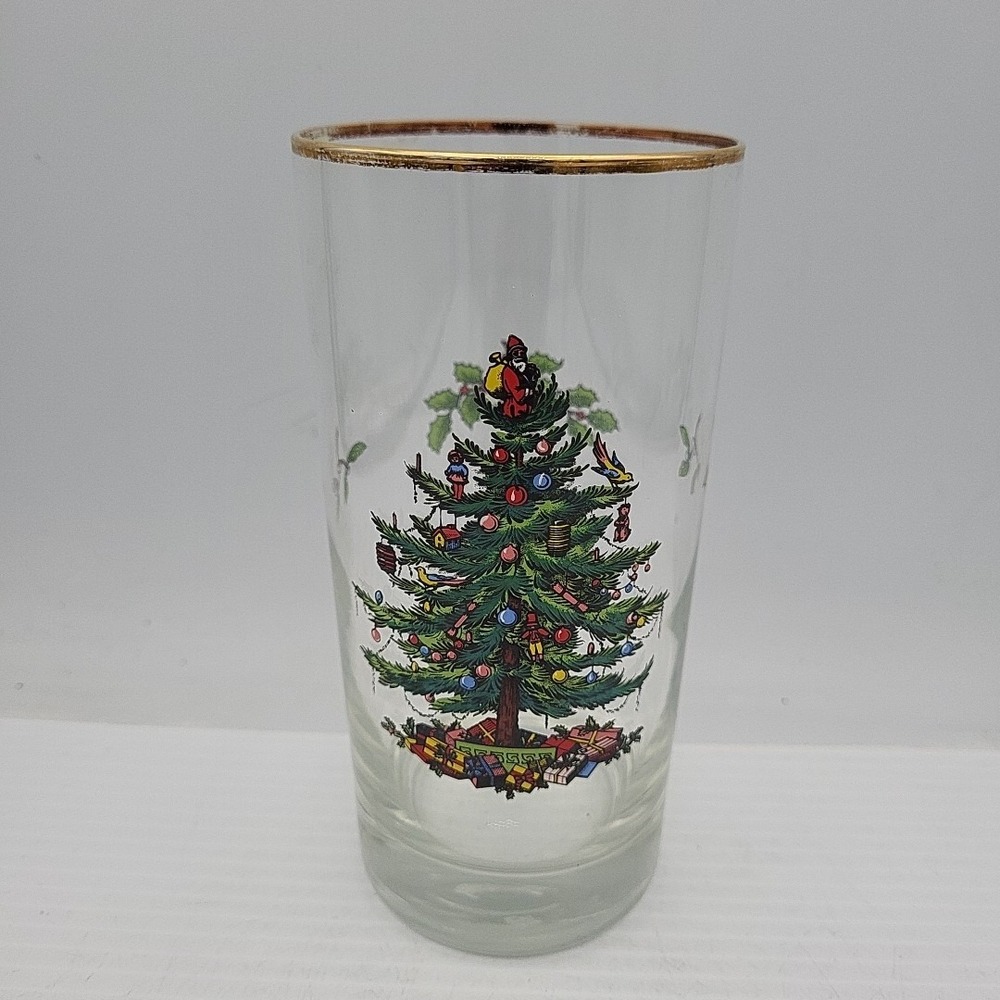 Spode Christmas Tree Glass Highball